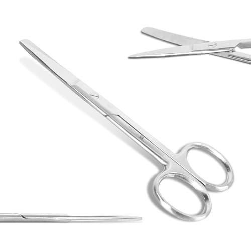 Image of Safety First Aid Group Nurses Stainless Dressing Scissors Blunt/Blunt 13cm – Safe and Durable Medical Scissors for Bandage and Dressing Removal