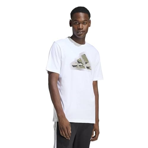 Image of adidas Men's CAMO Modern Logo Graphic T-Shirt, White, L
