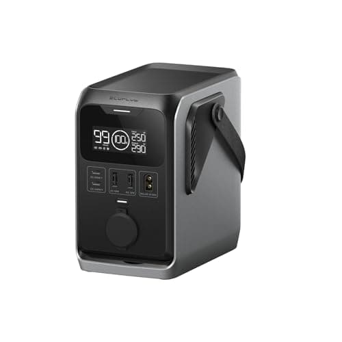 Image of ECOFLOW Trail 300 DC Portable Power Station, 288Wh Ultra-light LiFePO4 Battery Bank, 300W Solar Generator, Fast Charge, 5 Output Port, Drop-Proof, Solar/Car Input, 0 Noise for Camping/Travel/Emergency