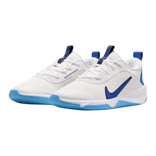 Image of Nike Kids Omni Multi-Court (Gs) Shoes, Summit White/Game Royal/Midnig, 3.5
