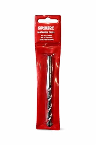 Image of Kennedy Masonry Drill Bit, 10.0mm x 120mm, No.20, Professional Quality Industrial Tooling, KEN-055-0200K