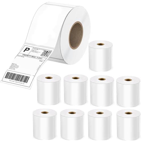 Image of Inkjello 4x6 Direct Thermal Labels 9 Rolls, Compatible with Zebra ZD888 ZD888-CR GK888T GK888D ZD888T GK888GOV ZT411 ZT610 ZT510 ZT210 ZT230 110Xi4 ZT421 105SL Plus ZD420 ZT620 GT820 GT800 GX420T