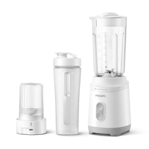 Image of Philips Mini Blender 3000 Series – Compact Smoothie Maker with ProBlend Technology, Long-Lasting Motor, Dishwasher-Safe, Easy Storage – (HR2512/00)
