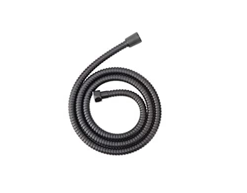 Image of Black Shower Hose Stainless Steel Shower Bath Extension Replacement Part Bathroom 1.5m or 2m (59in/79in) Flexible Hose Handheld Shower