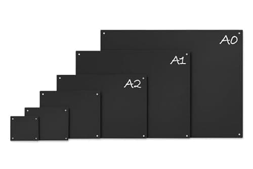 Image of Chalkboard Blackboard Wall Menu Board with Pre-Drilled Holes – A0, A1, A2, A3, A4, A5 Sizes | Extra Large to Small Easy Wipe Reusable Writing Boards for Café, Pub, Restaurant, Weddings & Home (A1)