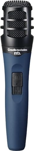 Image of Audio-Technica MB2K Handheld/Stand Hypercardioid Dynamic Instrument Microphone Blue