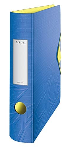 Image of Leitz 180° Active Urban Chic A4 Lever Arch File, Blue, Curved Spine 65mm Width, Elastic Fastening, Light polyfoam, Urban Chic, 11170032