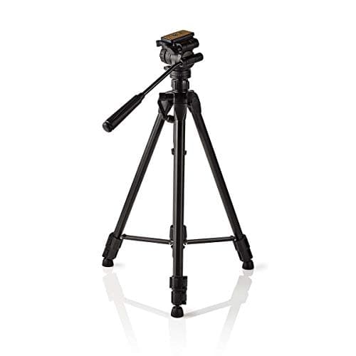 Image of Nedis 65" Tripod for DSLR Camera, Adjustable 60cm - 165cm Height, Lightweight Aluminium with Pan & Tilt Head for 360 Degree Panoramic Shooting, Max. 3Kg, with Travel Bag