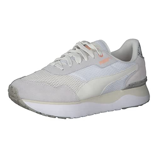 Image of PUMA Women's R78 Voyage Better Sneaker, Gray-Peach Pink, 4 UK