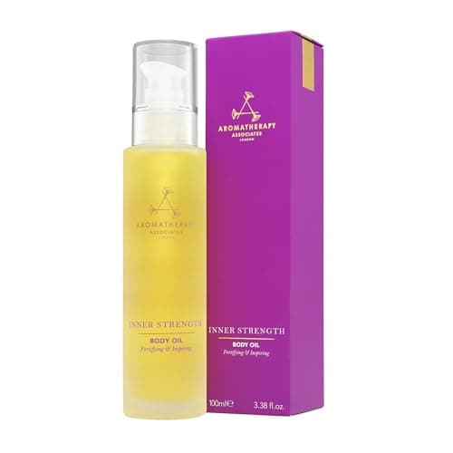 Image of Aromatherapy Associates Body Oil 100 ml - Enriched with Jojoba and Peach Kernel Oils, Soothing Clary Sage, Purest Geranium, Benefits Anxiety - Spa Massage Oil, Luxury Body Treatment, Mood Boosting