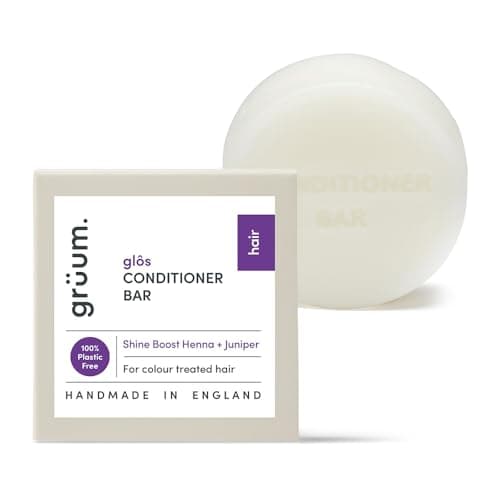 Image of grüum Shine Boost Hair Conditioner Bar 50g - SLES, EDTA & Paraben Free Conditioner Bar for Hair Lasts up to 60 Washes - Plant-Based Vegan Solid Conditioners Bars for Hairs