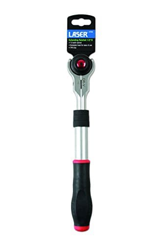 Image of Laser 6720 Extending Swivel Head Ratchet 1/2"D,Silver