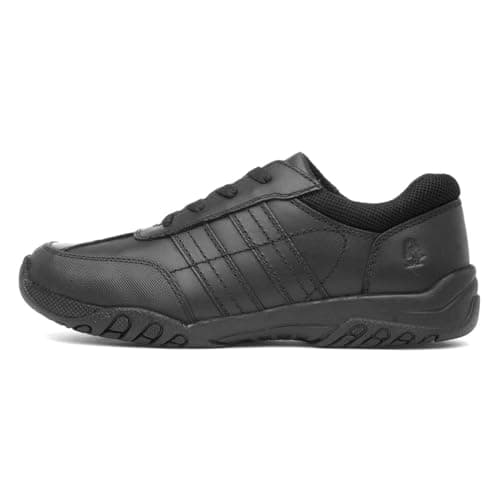 Image of Hush Puppies Boys Jezza 2 Senior School Uniform Shoe, Black, 5 UK