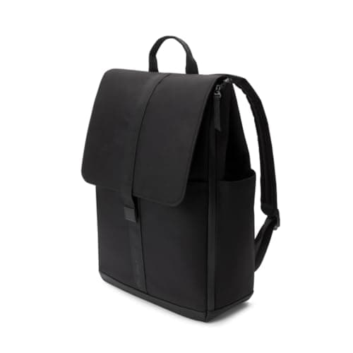 Image of Bugaboo Changing Backpack, Sustainable Bag Made from Recycled Materials, Water-Repellent, Easy to Clean, Includes Changing Mat and Insulated Bottle Holder, Midnight Black