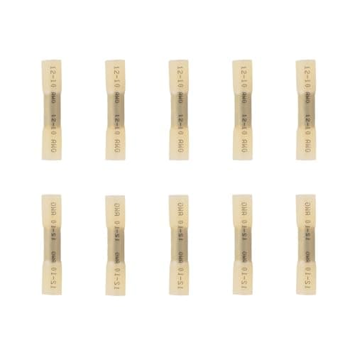 Image of JOYELEC 56 PCS Heat Shrink Butt Splice Connectors 12-10AWG(4.0mm²-6.0mm²）Marine Grade Waterproof Electrical Crimp Wire Connectors Copper Kit-Tinned,Insulated Electrical Terminals for Boat/Truck