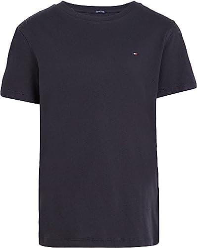 Image of Tommy Hilfiger Boys’ Short Sleeve Round Neck T-Shirt, Blue (Sky Captain), 16 Years