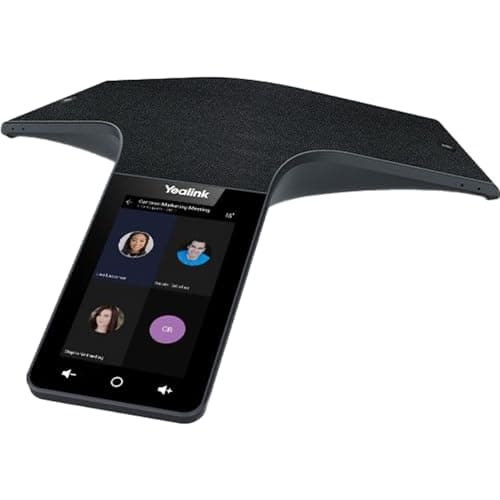 Image of Yealink CP965 IP Power Over Ethernet, Touch Sensitive HD Conference Phone with 5 inch Multi-Touch Screen, Android 11.0, Optimal HD Audio & Full Duplex Technology (Microsoft Teams Edition) - Black
