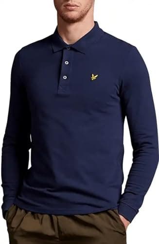 Image of Lyle & Scott LS Polo Shirt LS Polo Shirt Z99 Navy, 4XL
