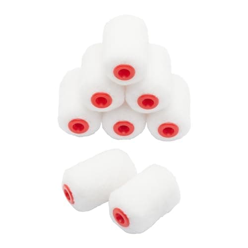 Image of ProDec Advance 8 Pack Medium Pile Ice Fusion 2 inch Micro Paint Rollers for an Ultra-Smooth Finish Painting with Emulsion & Satin Paints on Interior Walls, Ceilings, Wood, Metal, 2"