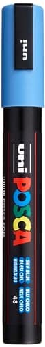 Image of Uni-Ball Posca Medium Bullet Tip Marker - Sky Blue