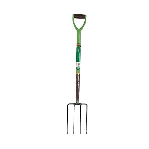 Image of Heavy Duty Garden Border Digging Fork Carbon Steel Gardening Fork with PVC Grip Rust-Resistant Pitchfork Tool for Soil Cultivating Manure Fork for Aerating & Compost Turning – 4-Tine Design