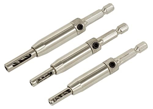 Image of Sealey Self-Centering Chamfered Hinge Drill Set 3pc - AK3HD