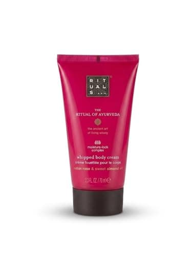 Image of Rituals of Ayurveda Sweet Almond and Indian Rose Whipped Body Cream, 70ml