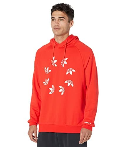 Image of adidas Originals Bold Trefoil Hoodie, Red, S