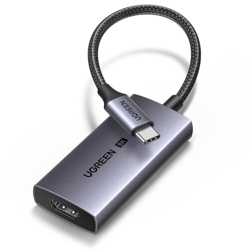 Image of UGREEN USB C to HDMI 2.1 Adapter 8K@60Hz 4K@240/120Hz 1440P@144Hz Thunderbolt 5 4 3 Type C HDR Cable Compatible with MacBook Pro M5/M4,Mac Air/Mini,iMac,iPad 2025,iPhone 17,Galaxy Tab S11 S26 Ultra