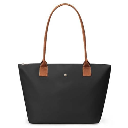 Image of KALIDI Large Handbags for Women Foldable Tote Bag with Zip Waterproof Nylon Women's Totes top-handle bags for Work,School,Travel,Leisure,Shopping