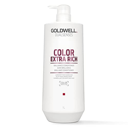 Image of Goldwell Dualsenses Color Extra Rich Conditioner, For Thick to Coarse Hair, Instantly Detangles, 1L