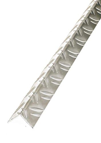 Image of 1m x 29.5mm Equal Sided Angle (Checkerplate) - Aluminium