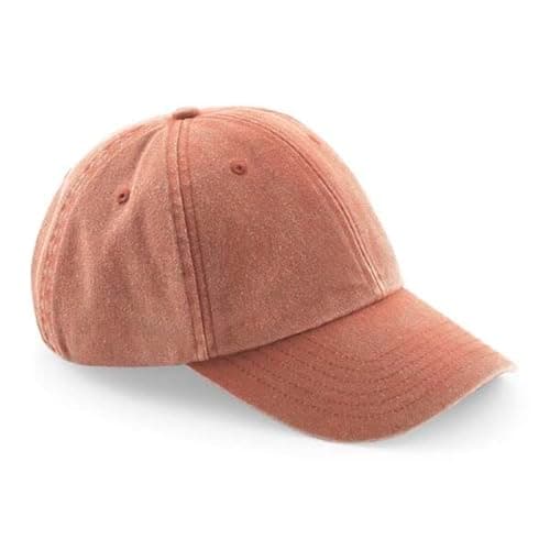 Image of Beechfield® B655 Low Profile Vintage Cap - Orange