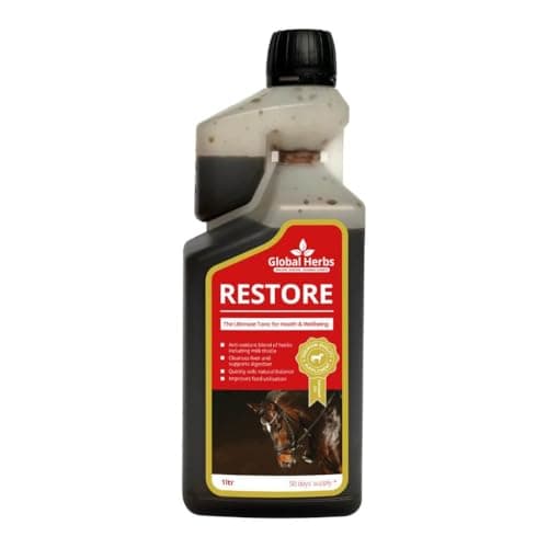 Image of Global Herbs Restore Liquid Equine Fast-Acting Liver & Detox Support 500ml