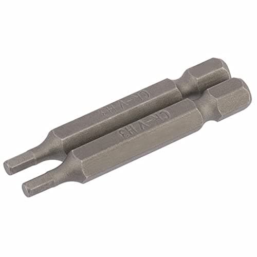 Image of Draper 64253 3mm 1/4" Hex Hexagonal Insert Bit 50mm Long (2 Piece)