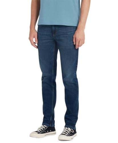 Image of Farah Mens Elm Str Denim Washed Jeans, Worn Rinse, 34W / 32L UK