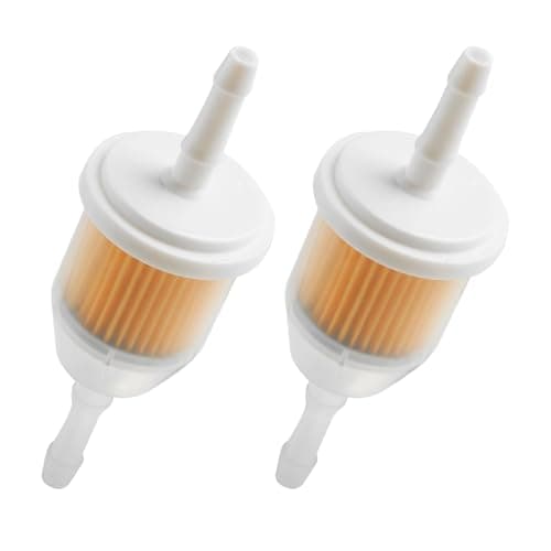 Image of Fuel Filter, Inline Fuel Filter by Aurdox, Universal for 6mm & 8mm Fuel Lines, AM116304 Filter 25 050 22-S for John Deere Kohler, for Cars, Quad Bike, Motorcycle, Lawnmowers, Generators, Forklifts