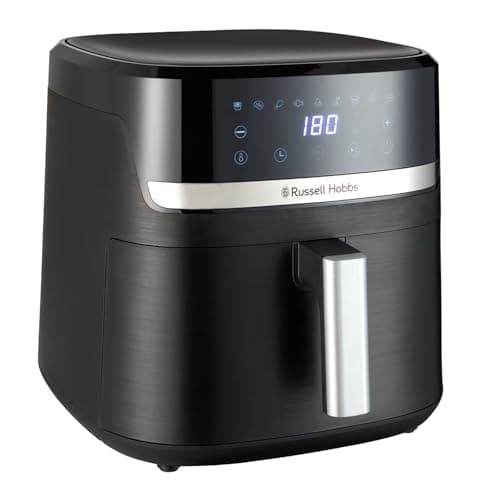 Image of Russell Hobbs Air Fryer [8.3L,Max 200℃, 1800W] (9 Programs, Oil Free Cooking, Rapid Air Technology, Touchscreen, Auto Shut-Off, Keep warm, Roast, Bake, Grill, Dishwasher safe parts) Satisfry 27632