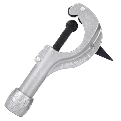 Image of Sharp-tec 5-50mm Pipe Cutter, Adjustable Tube Cutter with Aluminum Alloy Body, Heavy-Duty Pipe Cutting Tool with Blade for deburring for Copper, Brass, PVC, Aluminum