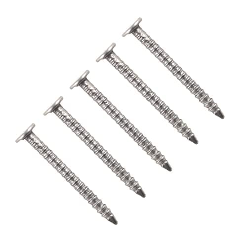 Image of TERF® 25mm X 2.0mm Bright Annular Ringshank Nails 25mm (1 inch) X 2.0mm Annular Ringshank Nail For Soft and Hard Timber Wood Joinery Construction Furniture Craft Decking Fence - Pack of 200