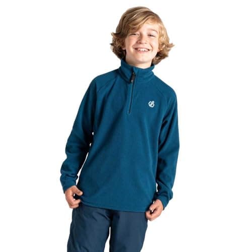 Image of Dare 2b Girls Kids' Freehand Half Zip Fleece Sweater, Kingfisher Blue, 7-8 Years EU