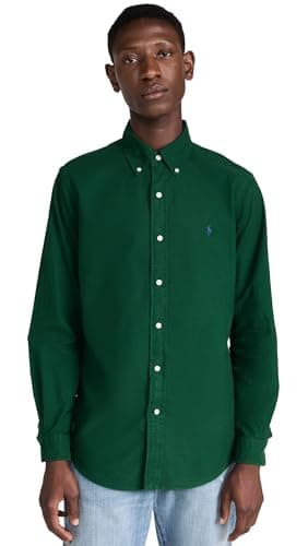 Image of Polo Ralph Lauren Men's Classic Fit Oxford Shirt, Hunt Club Green, XXL