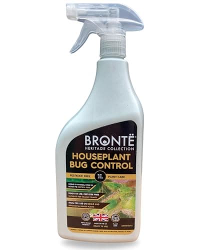 Image of Bronte Heritage Houseplant Bug Control 1L - Ready to Use Bee Friendly Pesticide Free Spray. Controls Whitefly, Aphids, Spider Mites, Mealybugs & Scale. Indoor Ornamental & Vegetable Plants. UK Made