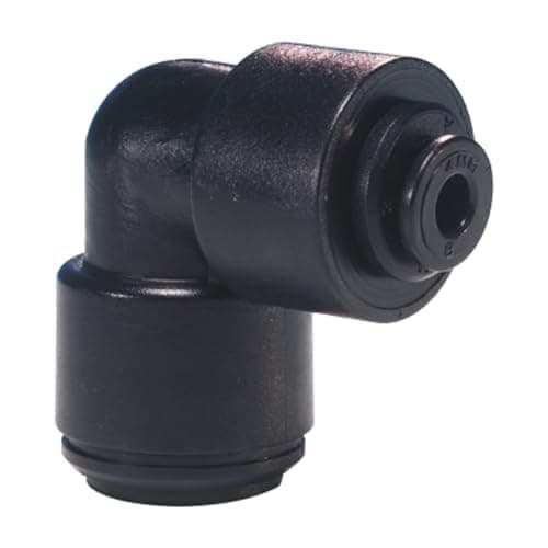 Image of John Guest Speedfit Push Fit 12mm to 10mm 90 Degree Reducing Elbow - Perfect for Caravan, Campervan, Boat and Motorhomes