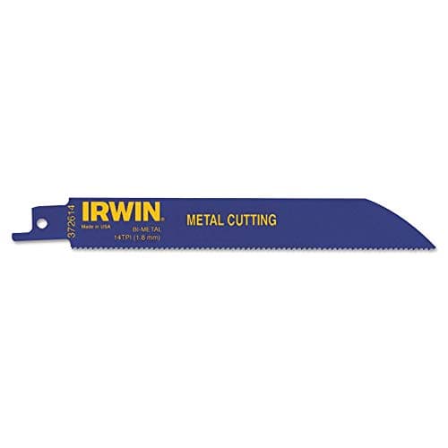 Image of Irwin Tools IRWIN Reciprocating Saw Blades, Metal Cutting, 6-inch, 14 TPI, 25-Pack (372614B)