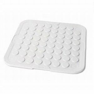 Image of Addis Sink worktop drainer non slip drying mat, White