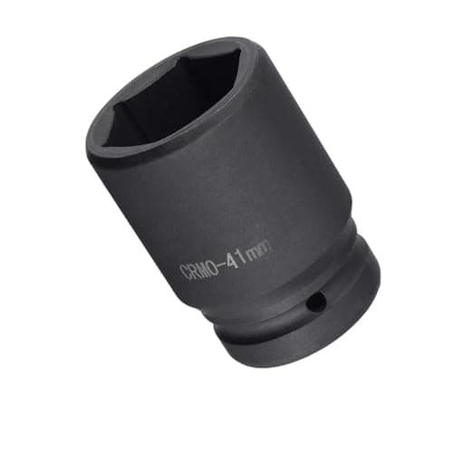 Image of TOP-VIGOR 1 Inch Drive by 41mm 6-Point Impact Socket, Durable Reliable CR-MO 80mm Length, Standard Metric Sizes for Home Car Repair