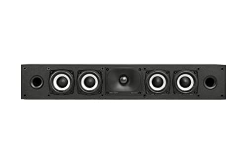 Image of Polk Audio Monitor XT35 High-Resolution Center Channel Loudspeaker, Hi-Res Certified Performance Speaker, Low Profile, Dolby Atmos Certified & DTS:X Compatible, Black