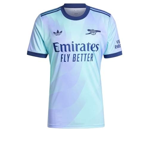 Image of adidas Mens Arsenal Third Shirt 2024 2025 Adults Blue XL