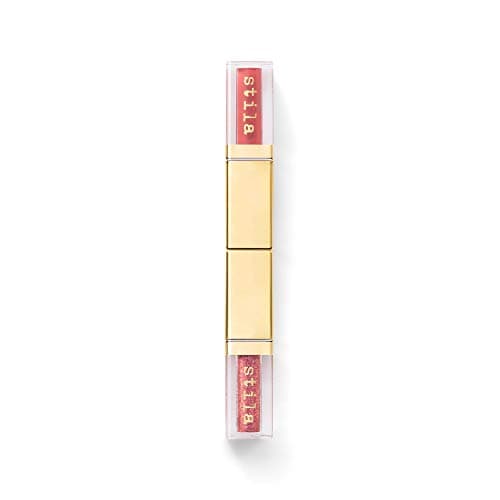 Image of Stila Double Dip Suede Shade, Glitter & Glow Liquid Eye Shadows - Coral Reef - Long Wearing